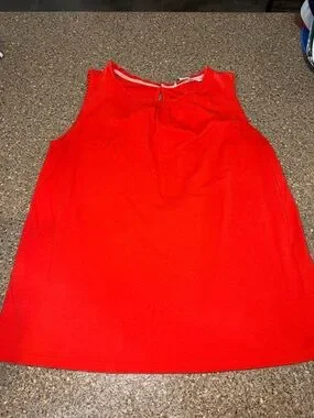 Boden | Tops | Boden Bright Red Sleeveless Keyhole Shell Top | Poshmark